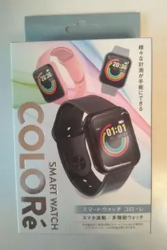 スマートウォッチ　コローレ　ブラック