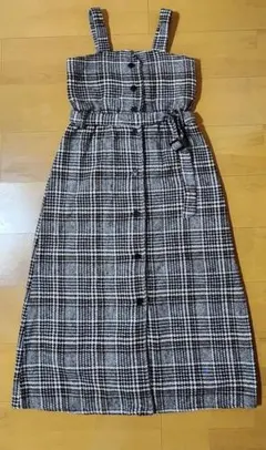 チェック柄 ジャンパースカート M