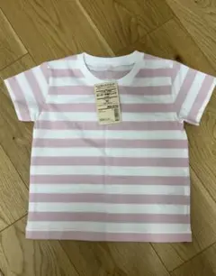 ピンクボーダー Tシャツ 90 無印良品