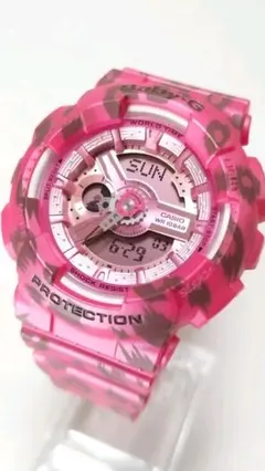 CASIO BABY-G BA‑110LP‑4AJF 腕時計 ピンク レオパード