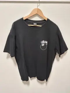 Stussy ブラック Tシャツ Lサイズ 8ボール