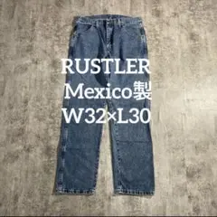 RUSTLERデニムパンツ W32L30ストレートジーンズメキシコ製ラスラーのサムネイル