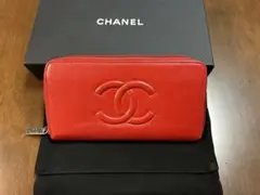 CHANEL レッド 長財布