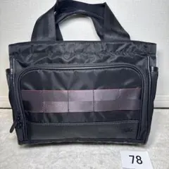 78 極美品　ブリーフィング　カートトート　ブラック　レザーのサムネイル