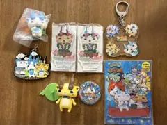 妖怪ウォッチ　コマさん・コマじろうキーホルダーセット8点