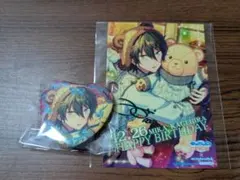 あんスタ　影片みか　ラメキラ缶バッジ　バースデーブロマイド　クマ　2点