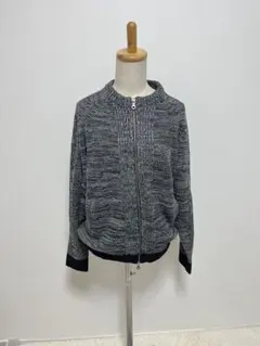 ボナジョルナータ　ジップアップニット　グレー　Mサイズ