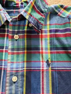 Ralph Lauren チェック柄ポロシャツ 3T