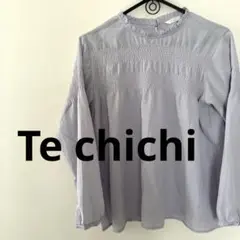 Techichi テチチ　フリル　ブラウス　レディース　薄紫　長袖　パープル