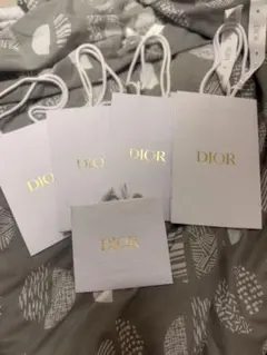 Dior ショップ袋5枚セット ホワイト