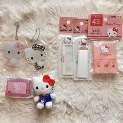 【匿名配送】ハローキティ 5点セット キーホルダー・ぬいぐるみ・コーム・ケース