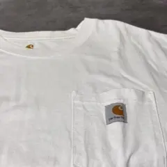 Carhartt ホワイト ポケットTシャツ M