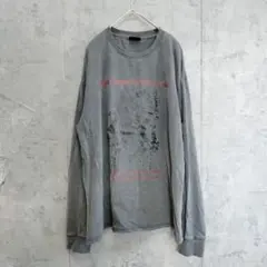 Pigment hard wash long sleeve Tシャツ M