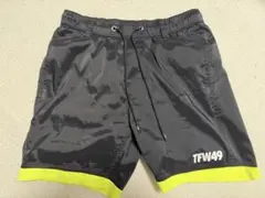TTW49 黒/蛍光イエロー ショートパンツ　サイズL