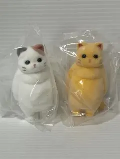 虚無　～纏（まとい）～　猫フィギュア 2体セット 三毛猫、黄猫