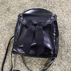 axes femmeリボン付き黒リュック