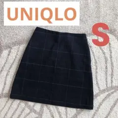 美品 ユニクロ 台形スカート タイトスカート 膝丈 膝上