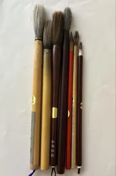書道筆 7本セット　ジャンク品