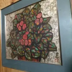 ☆真作☆ 文勝(ウンシュン) 無題 油絵 額付き 貴重作品 - メルカリ
