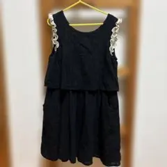 Studio mini ノースリーブ 140cm ブラック　ワンピースのサムネイル
