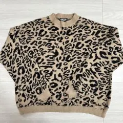 ANAP レオパード柄 ヒョウ柄 長袖ニット セーター