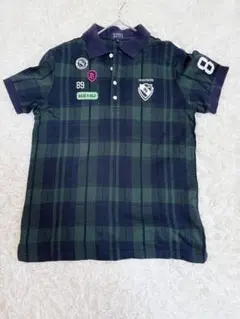 PEARLYGATES チェック柄ポロシャツ メンズゴルフシャツ 柄ポロシャツ