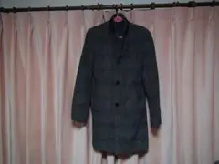 H&Mのおしゃれなロングコート グレー(M) !。