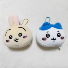 うさぎ ハチワレ もちもちフェイスマスコット 2種セット