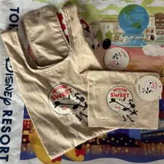 3COINS ミニー ミニーマウス エコバッグ 巾着