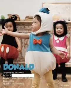 ディズニー ドナルド なりきり バースデイ サロペット