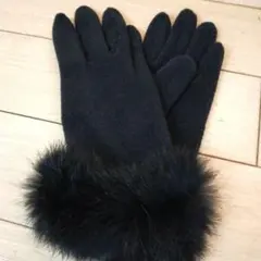 新品未使用　ファー付き手袋