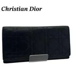 Christian Dior ディオール カナージュ 長財布 ブラック 財布のサムネイル