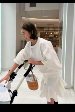 新品未開封 タグ付き rosymonster ニットセットアップ グレー - メルカリ