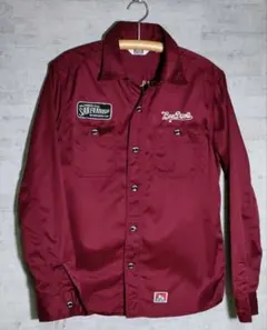 ベンデイビス、バック刺繍、ワッペン付きワークシャツＬサイズ！