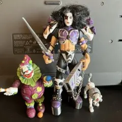 【KISS】ポール・スタンレー アクションフィギュア 極悪ピエロ 地獄犬 セット
