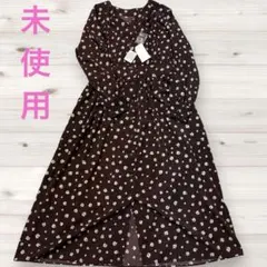 新品タグ付　Hunch レトロフラワー Vネックワンピース 2WAY 羽織りのサムネイル
