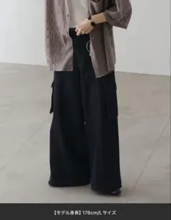 【完売品】epnok バギーワイドカーゴデニム　インディゴ