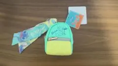 スカーフ付チャームリュック　緑　Stitch　Disney