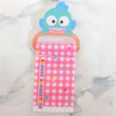タオルハンガー風チャーム ハンドタオル ガチャ ハンギョドン