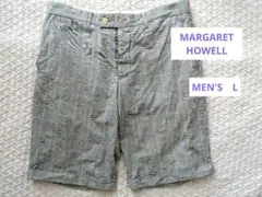 MARGARET HOWELL ストライプ ショートパンツ Lサイズのサムネイル