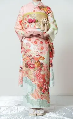 ≪美品≫正絹　振袖9点フルセット【896】【145cm~155cmの方用】