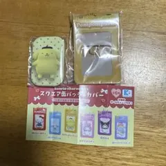 ポムポムプリン スクエア缶バッジ＆カバー ガチャ