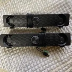 Smalody ゲーミングスピーカー USB電源 LEDライト付き　2個セット