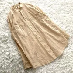 UNIQLO U ユニクロ ユー ワイドフィット スタンドカラーストライプシャツ