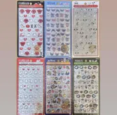 ⭐︎新品⭐︎ ボンボンドロップシール ミニ ディズニー 6枚セット①