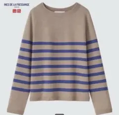 UNIQLO ユニクロ イネス 3Dエクストラファインメリノボーダーセーター