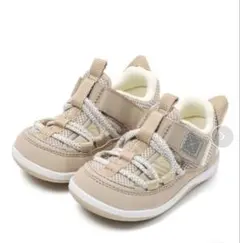 イフミー　IFME 両ベルトウォーターシューズ　ベージュ　14.5cm