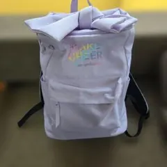 CHEER ラベンダー刺繍バックパック　ビックリボン付き