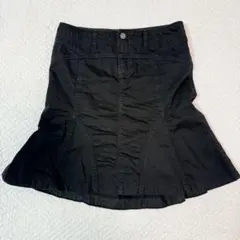 KAGURAYA カグラヤ スカート【40】マーメイド風 裾フレア 黒 Lサイズ