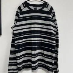 NIKE 00's 黒タグ ボーダーカットソー 長袖カットソー 古着